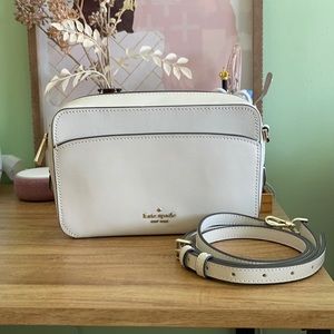 White Kate Spade Camera Bag